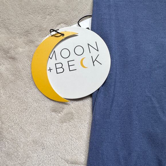 Moon and Beck Baby 3-6 Months Blue/White Stripe Signature Leggings New - Picture 2 of 6